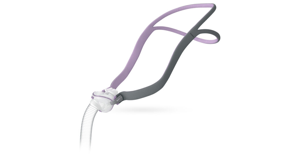 ResMed AirFit P10 For Her: Petite CPAP mask designed specifically for women, includes ultra-quiet operation at just 21 decibels 