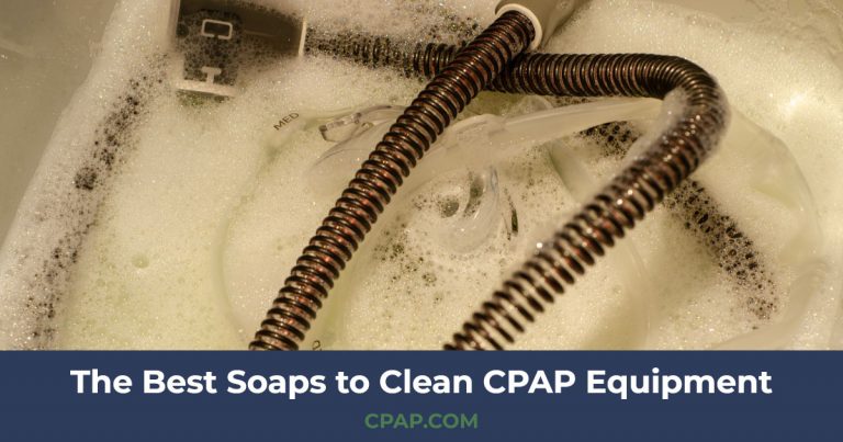 Cleaning CPAP mask and hose with soap