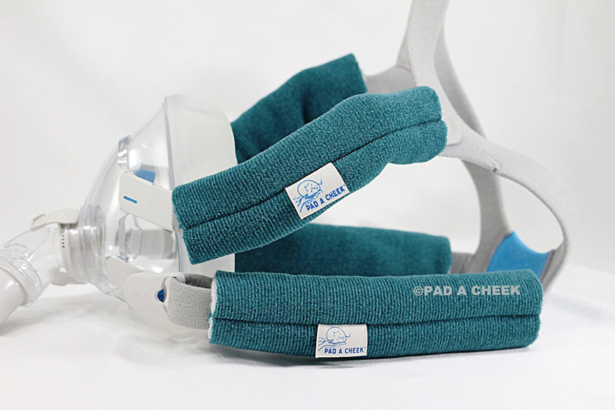 pad a cheek strap covers on CPAP mask