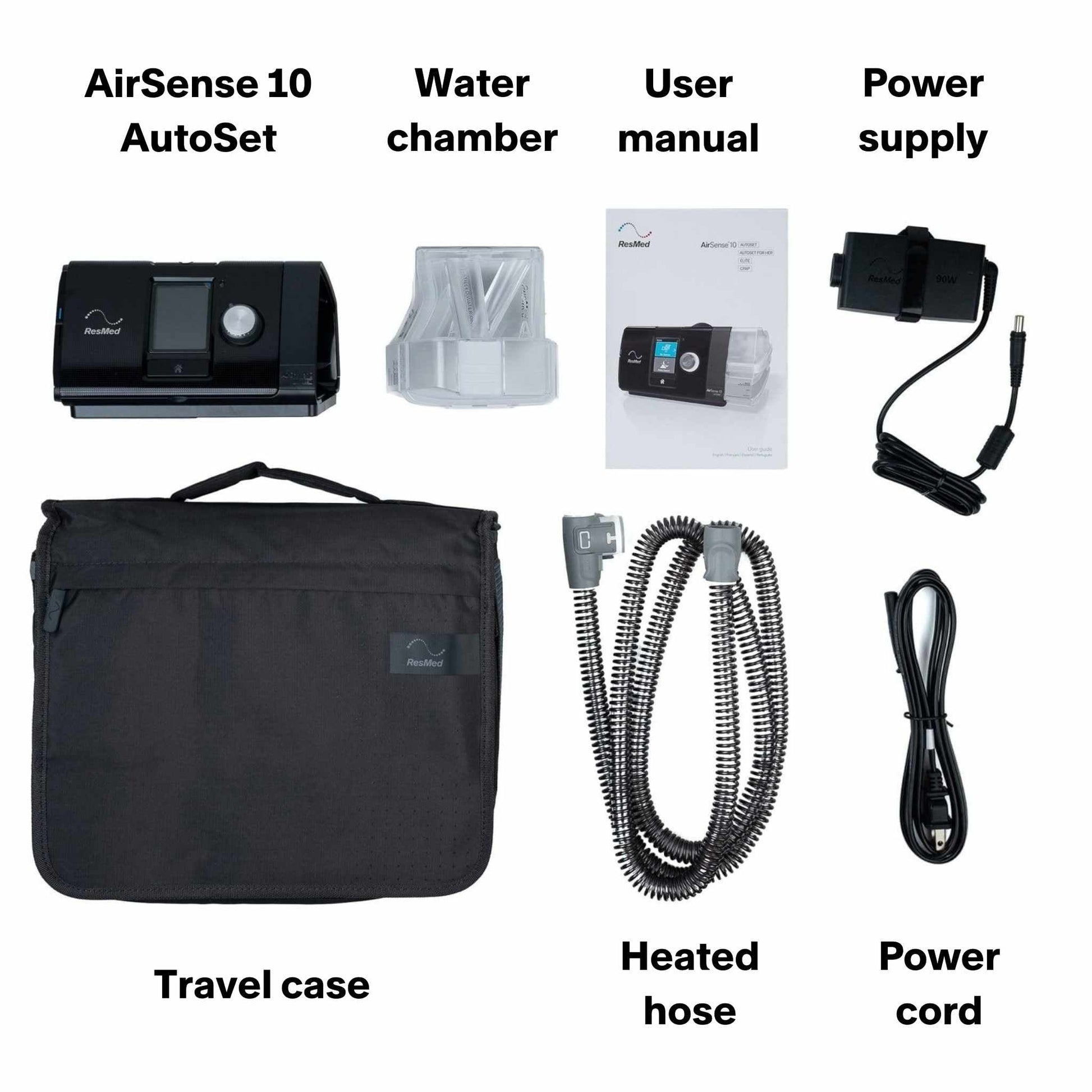 Resmed Airsense 10 Autoset CPAP machine - whats included in box | CPAP.com