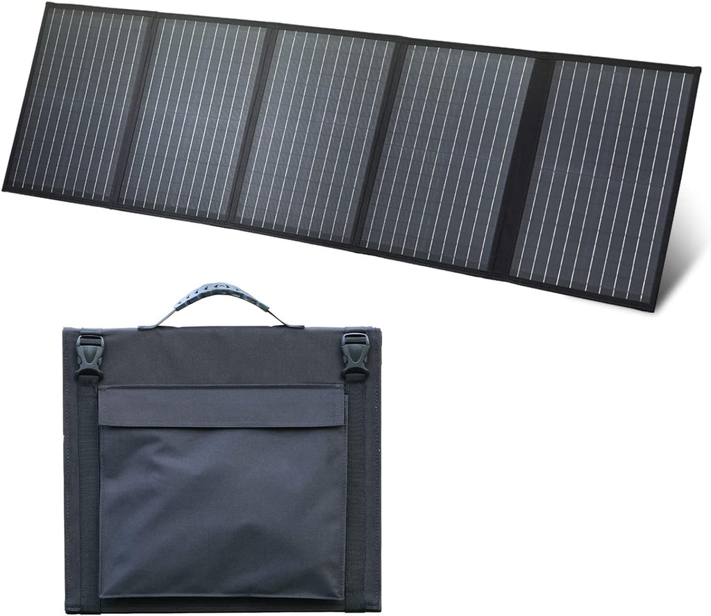 EXP240PRO 786 Wh CPAP Battery + 100 Watt Solar Panel Bundle