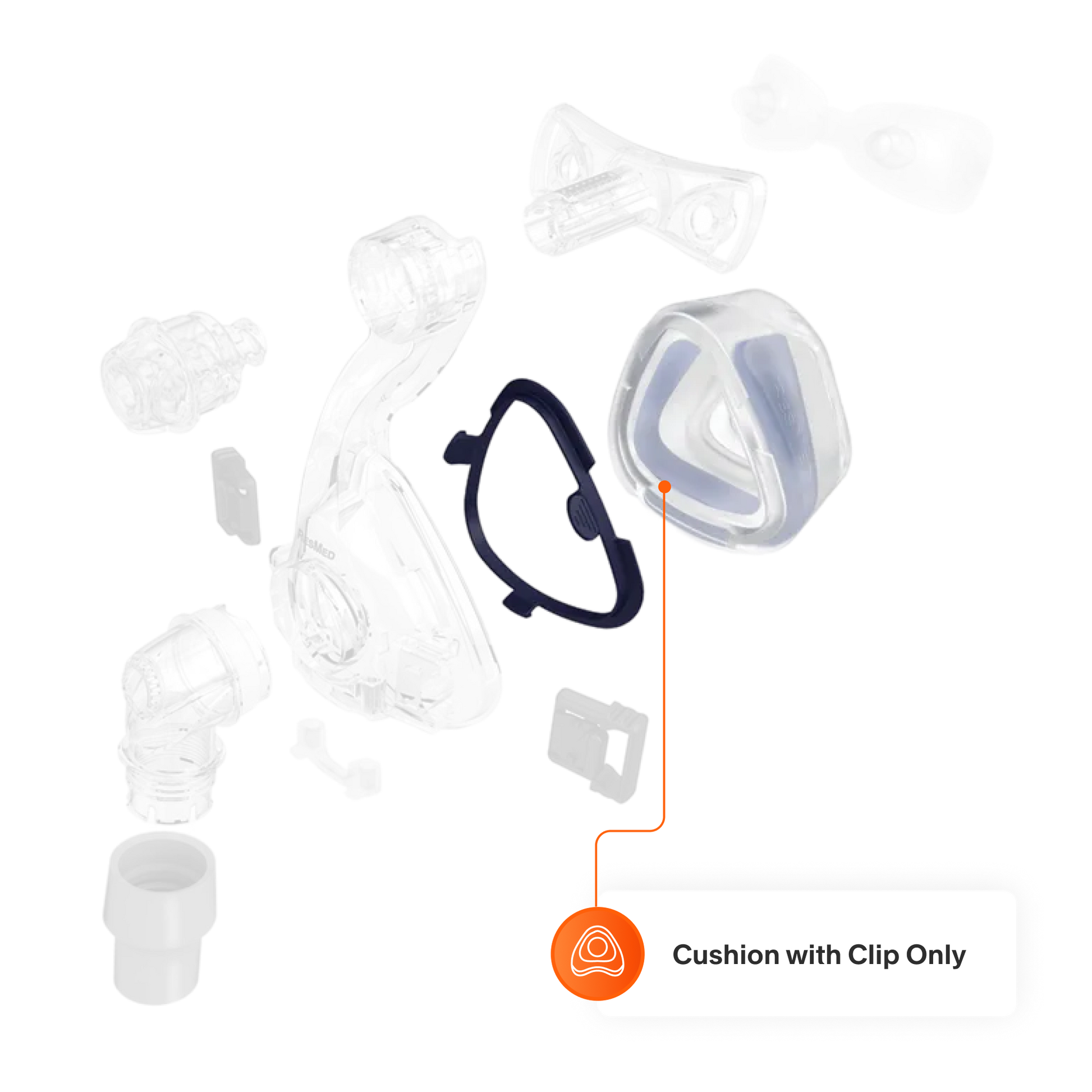 This purchase only includes replacement cushion with clip for the for Mirage Activa LT and Mirage SoftGel