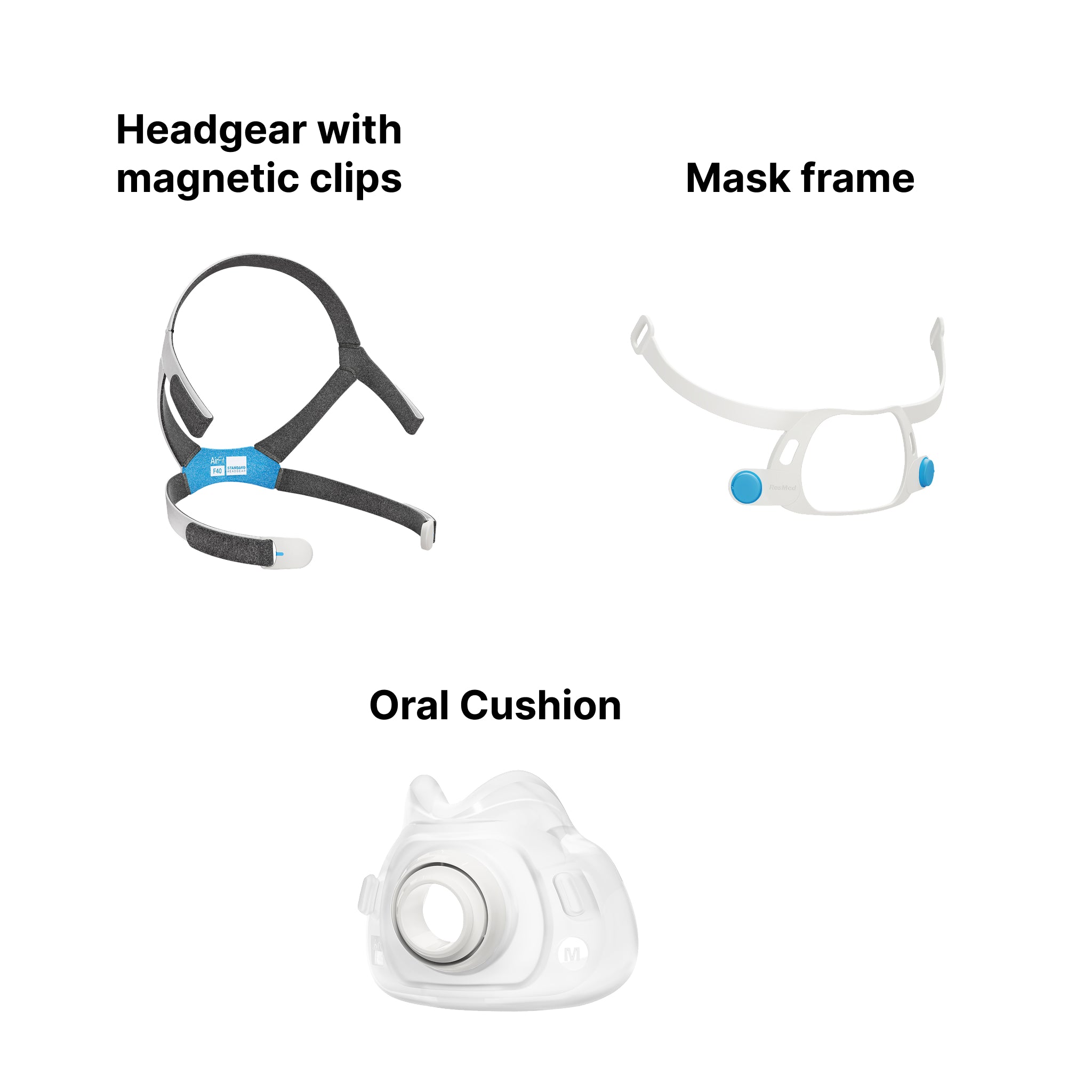 ResMed AirFit F40 Full Face CPAP Mask with Headgear – cpap.com