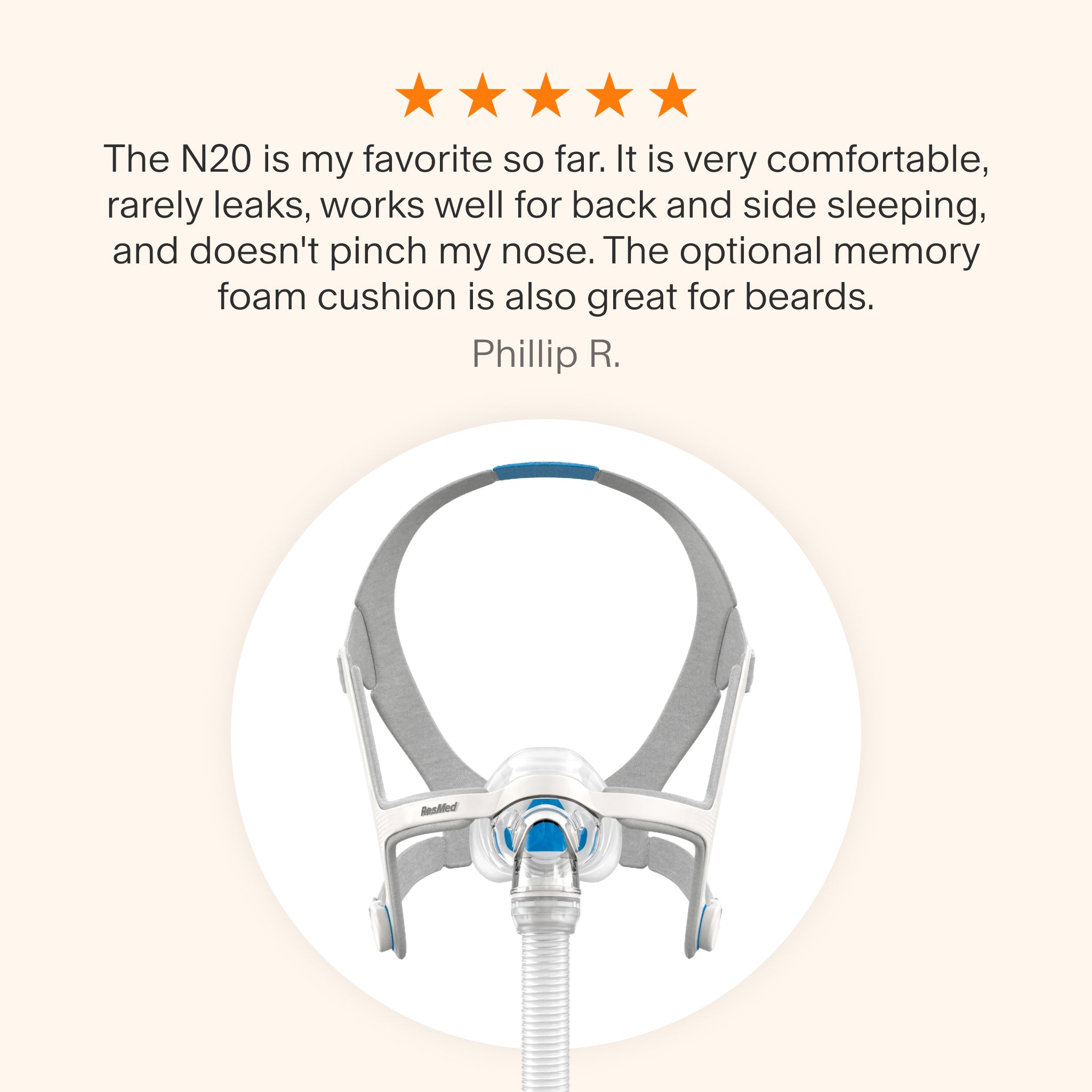 Airfit Ｎ20 マスク 睡眠時無呼吸症候群や人工呼吸器治療のためのAirFit N20 マスク