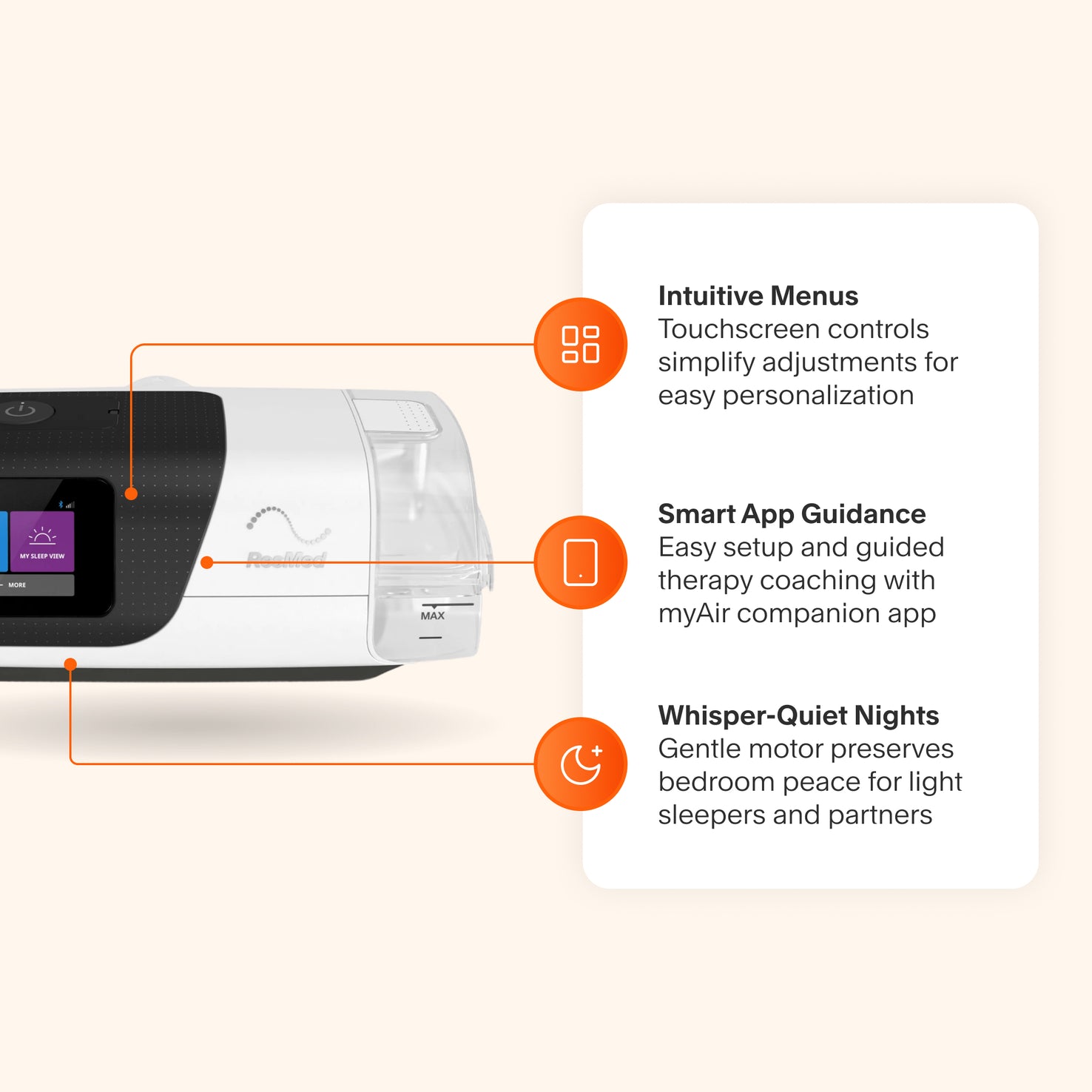 ResMed AirSense 11 AutoSet CPAP | Quiet, Smart, Simple – cpap.com