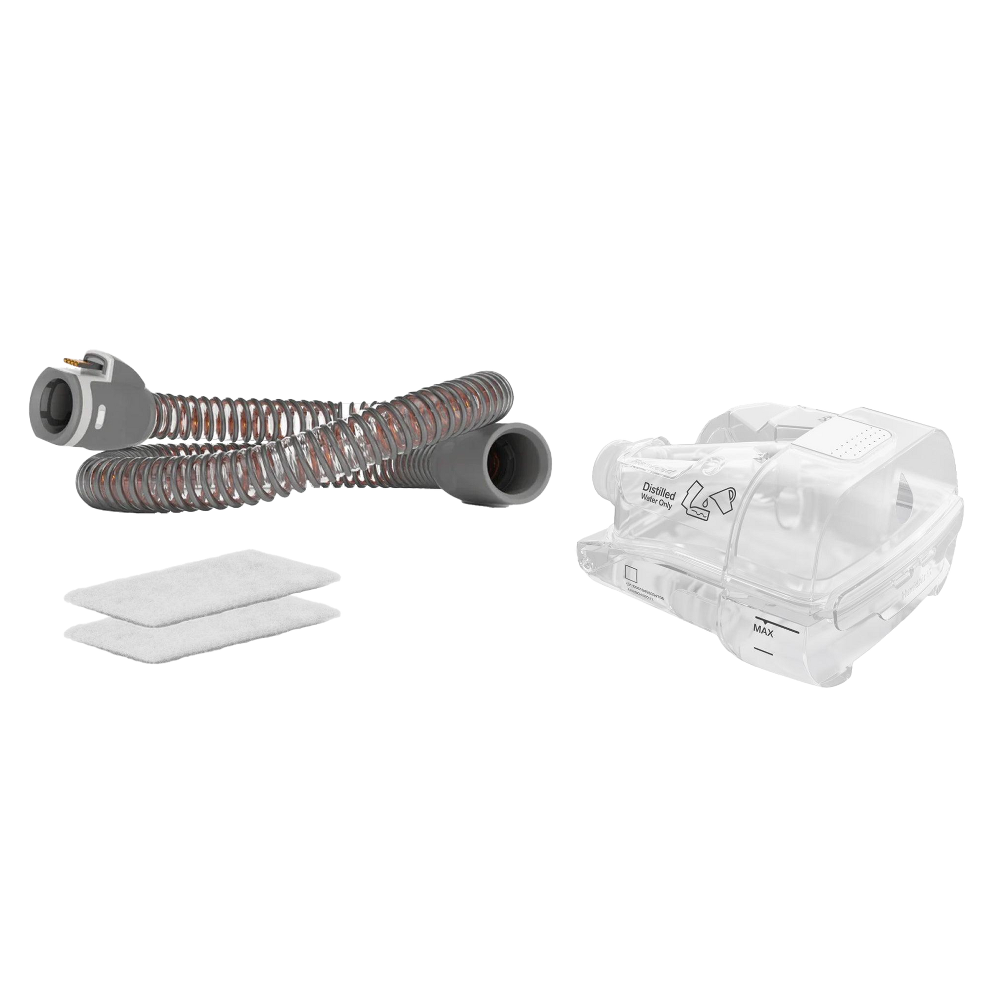 AirSense 11 Resupply Bundle includes compatible climateline hose, 2 filters and replacement water tank