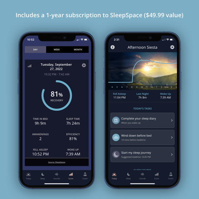 SleepSpace App and MDsleep Supplement