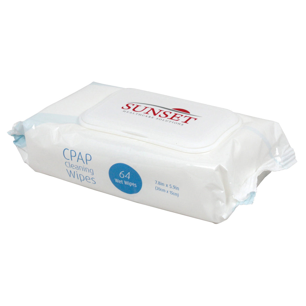 Sunset CPAP Mask Cleaning Wipes - 64 Count