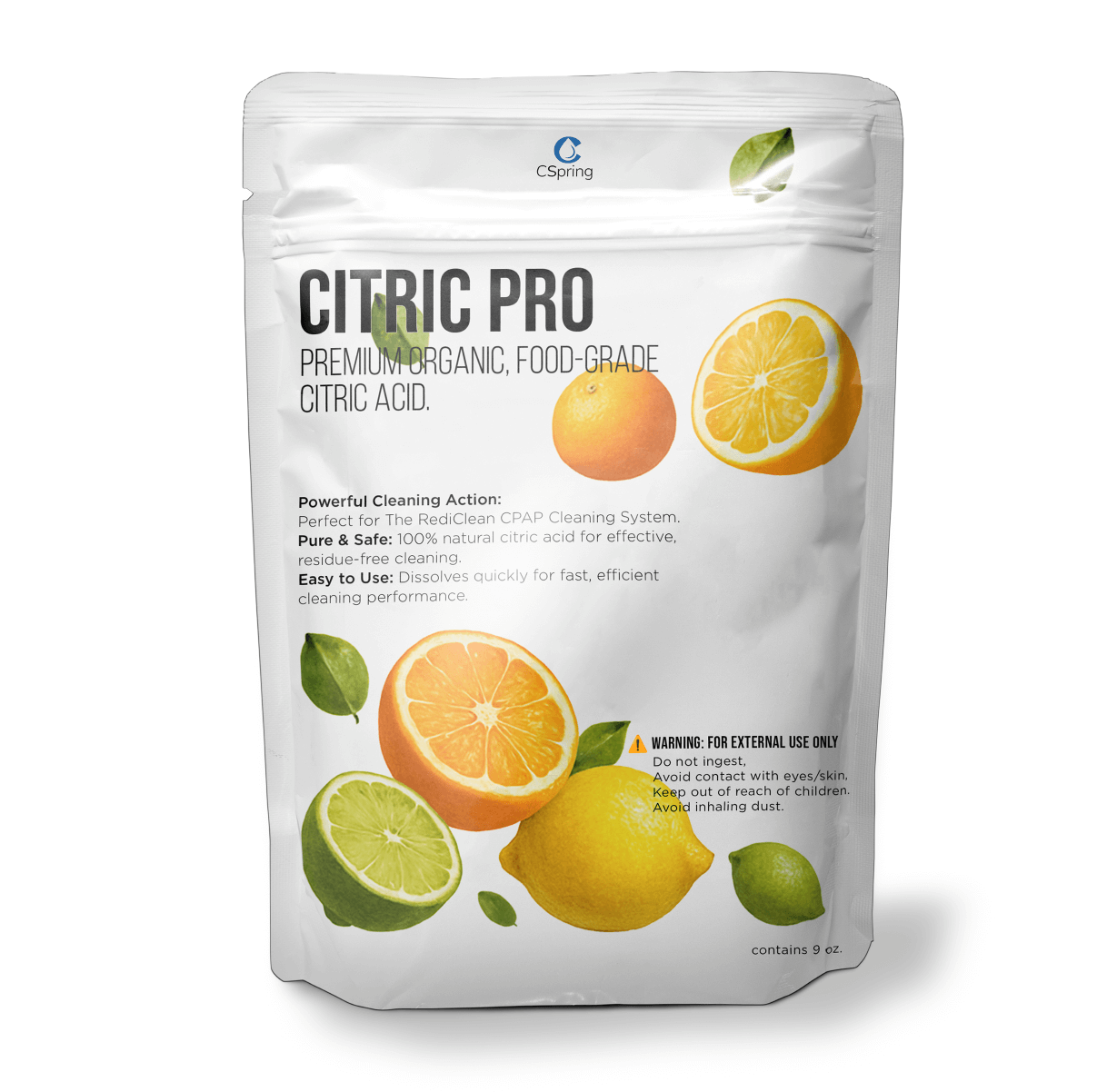 CSpring pure citric acid: Non-GMO food-grade. (VP)