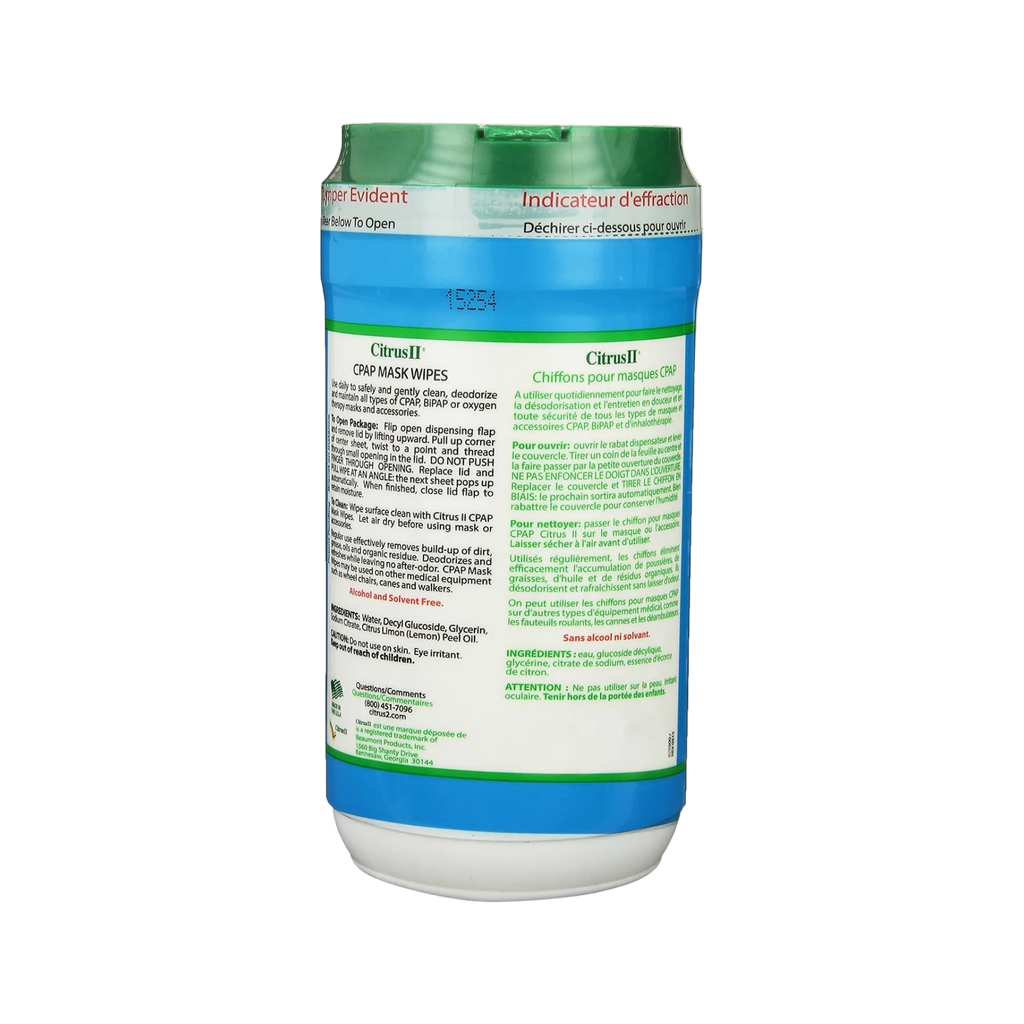 Citrus II CPAP Mask Wipes