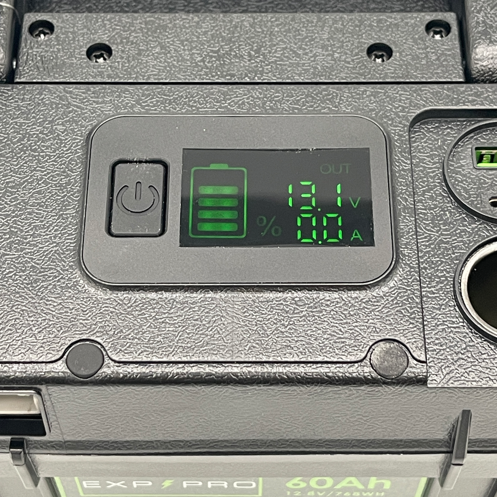 EXP240PRO 768Wh CPAP Battery with DC Cord | Portable, Solar Rechargeable LiFePO4 Battery