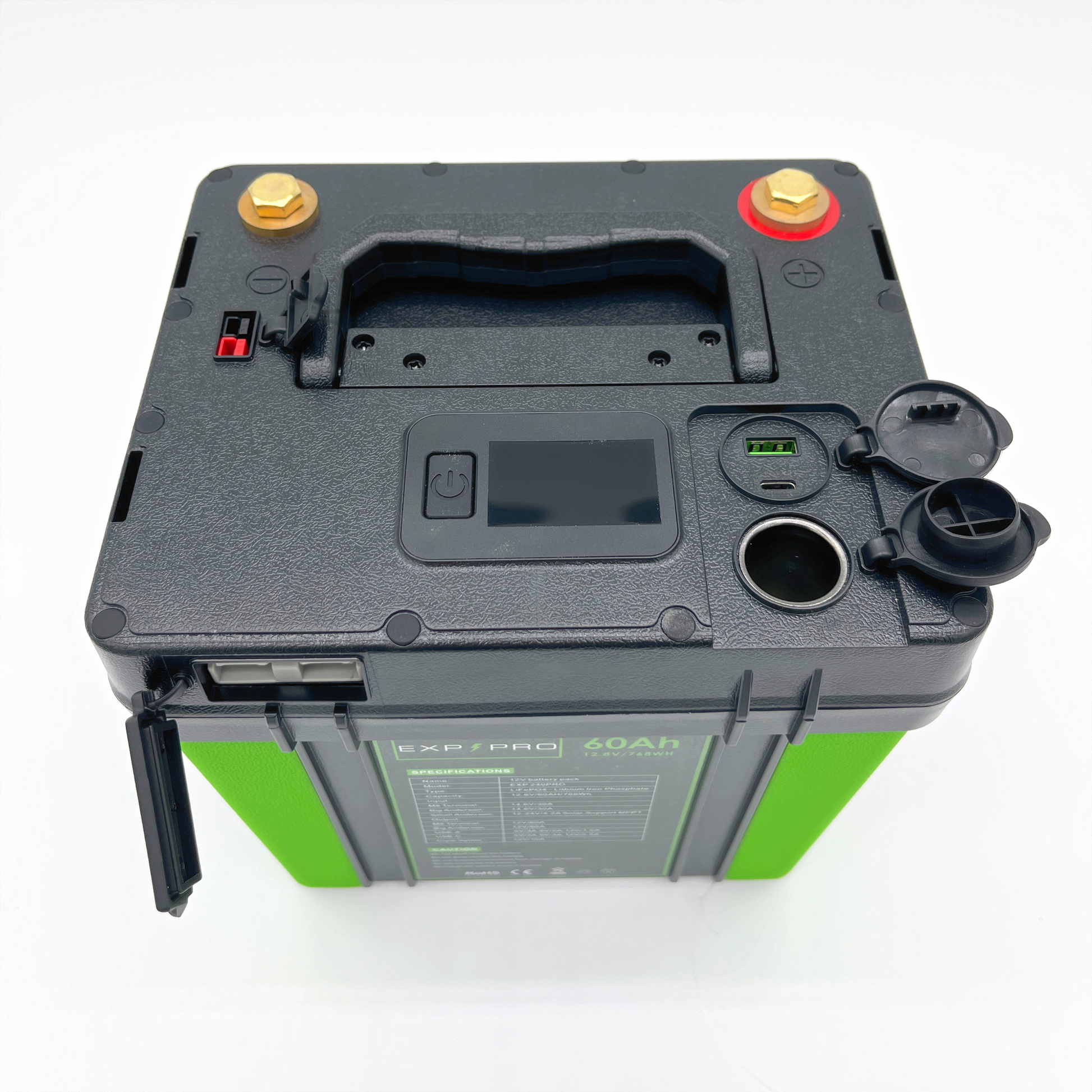 EXP240PRO 768Wh CPAP Battery with DC Cord | Portable, Solar Rechargeable LiFePO4 Battery