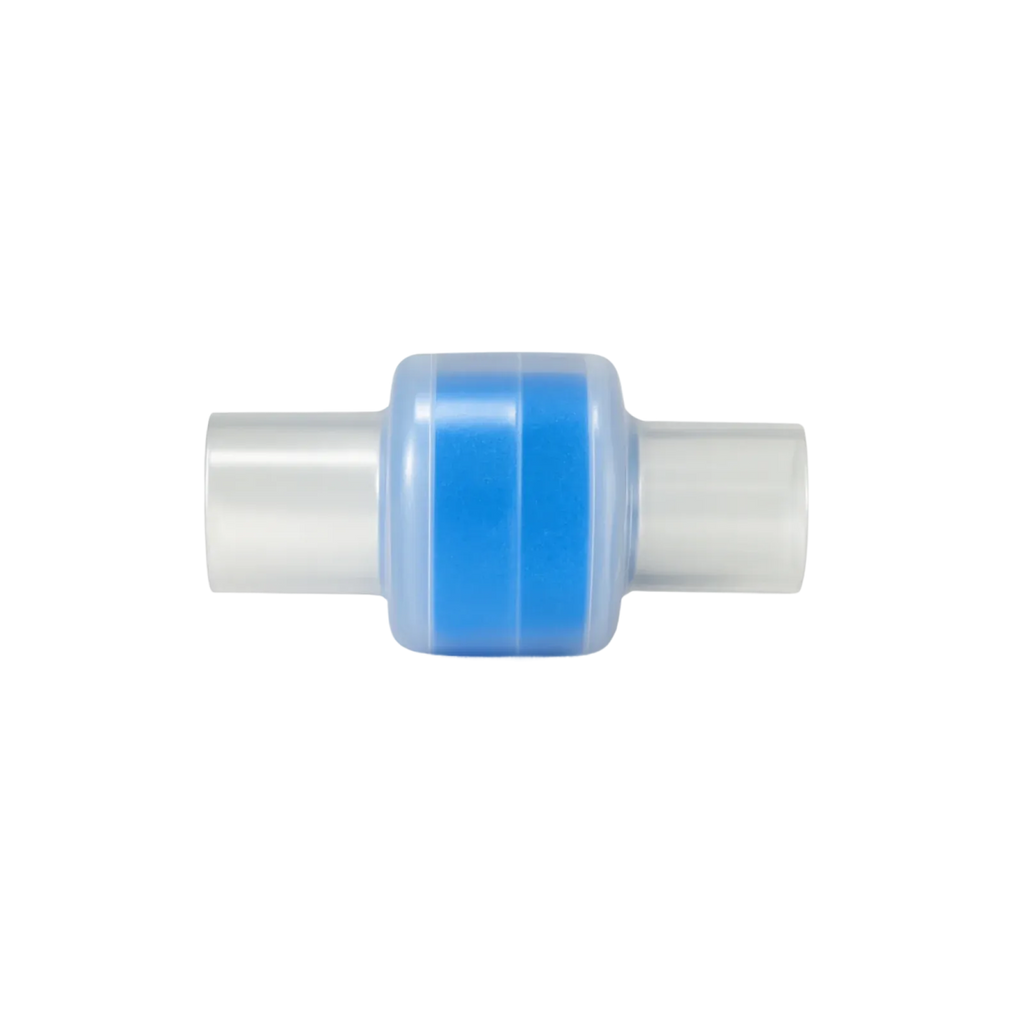 SIde view of the Heat Moisture Exchange Unit for CPAP Machines