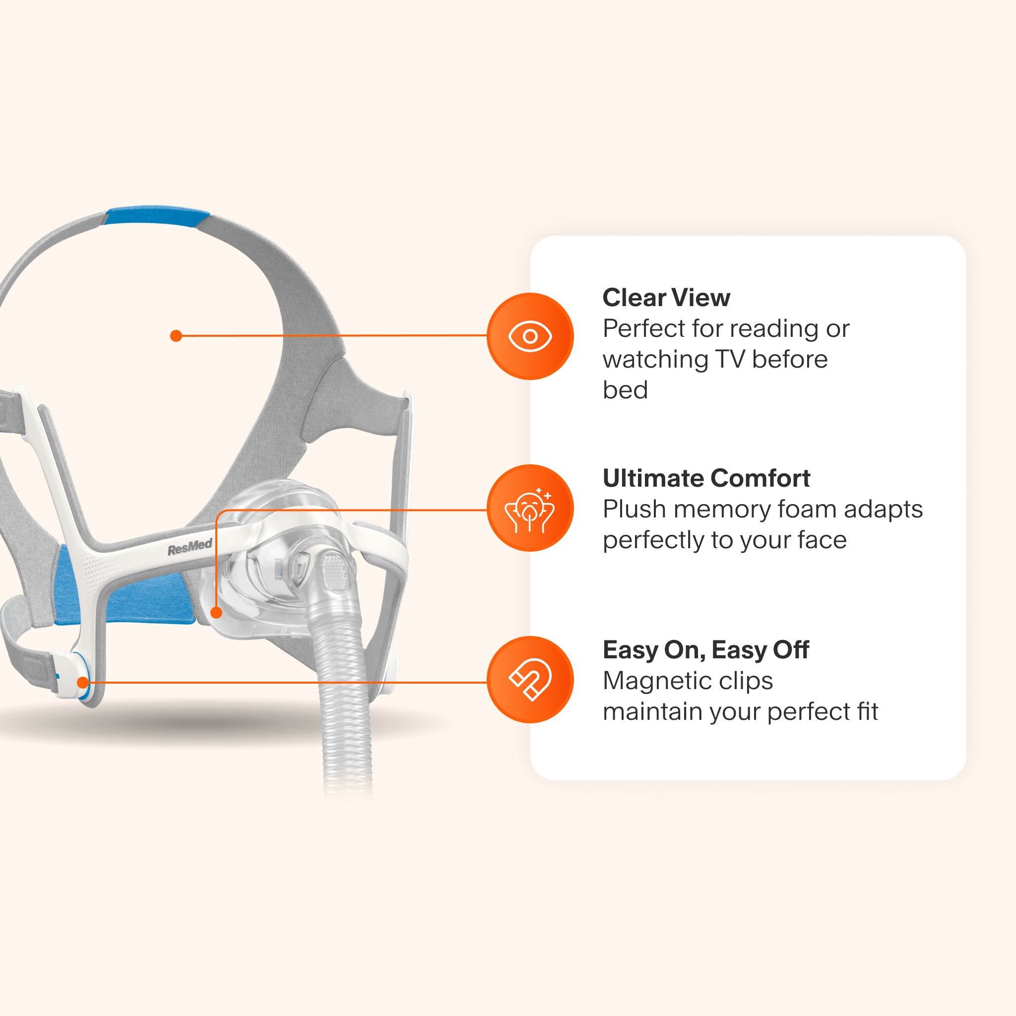ResMed AirTouch N20 Nasal CPAP Mask with Headgear – cpap.com