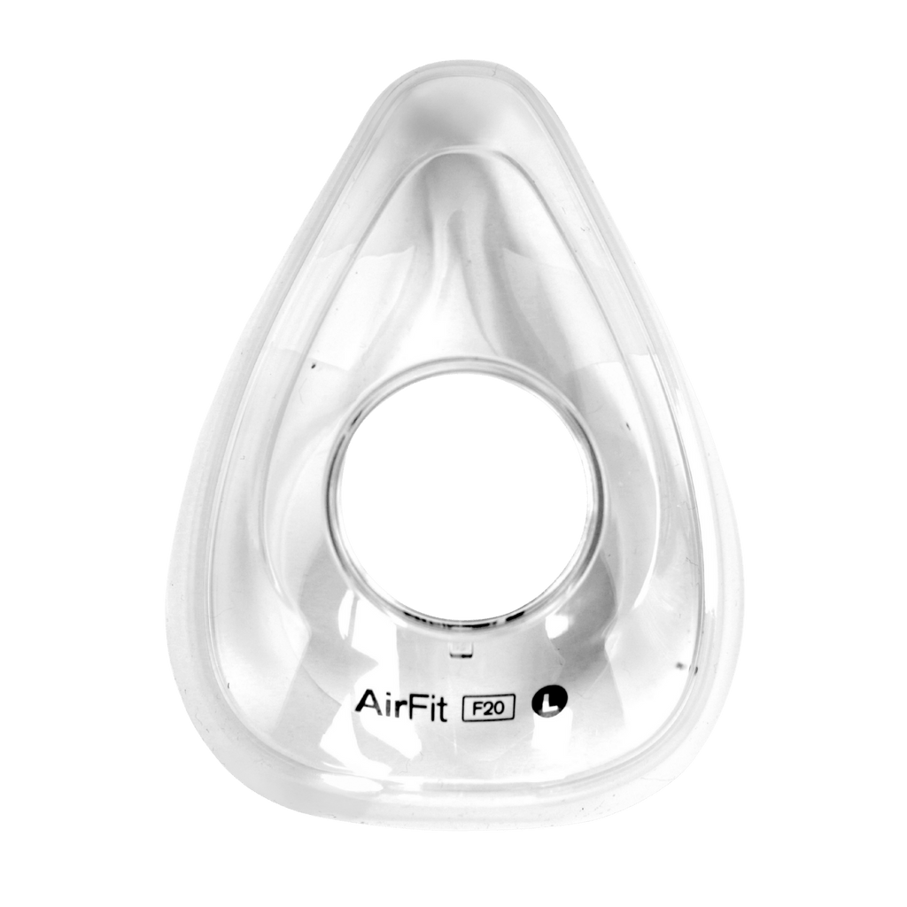 front view of large airfit f20 full face cushion