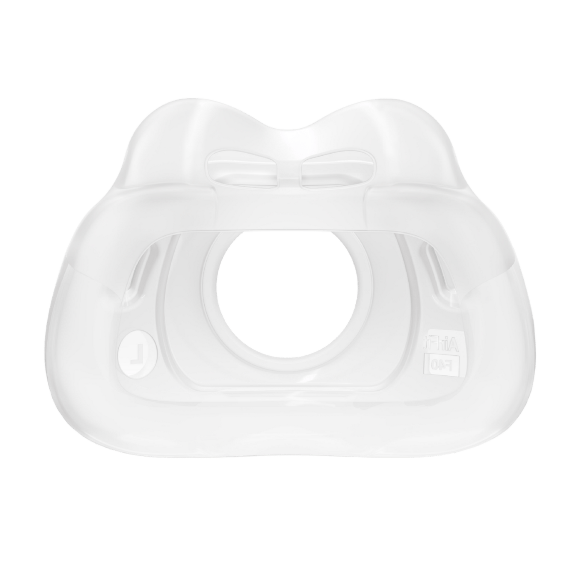 rear view of the airfit f40 cushion showing the side that touches the face