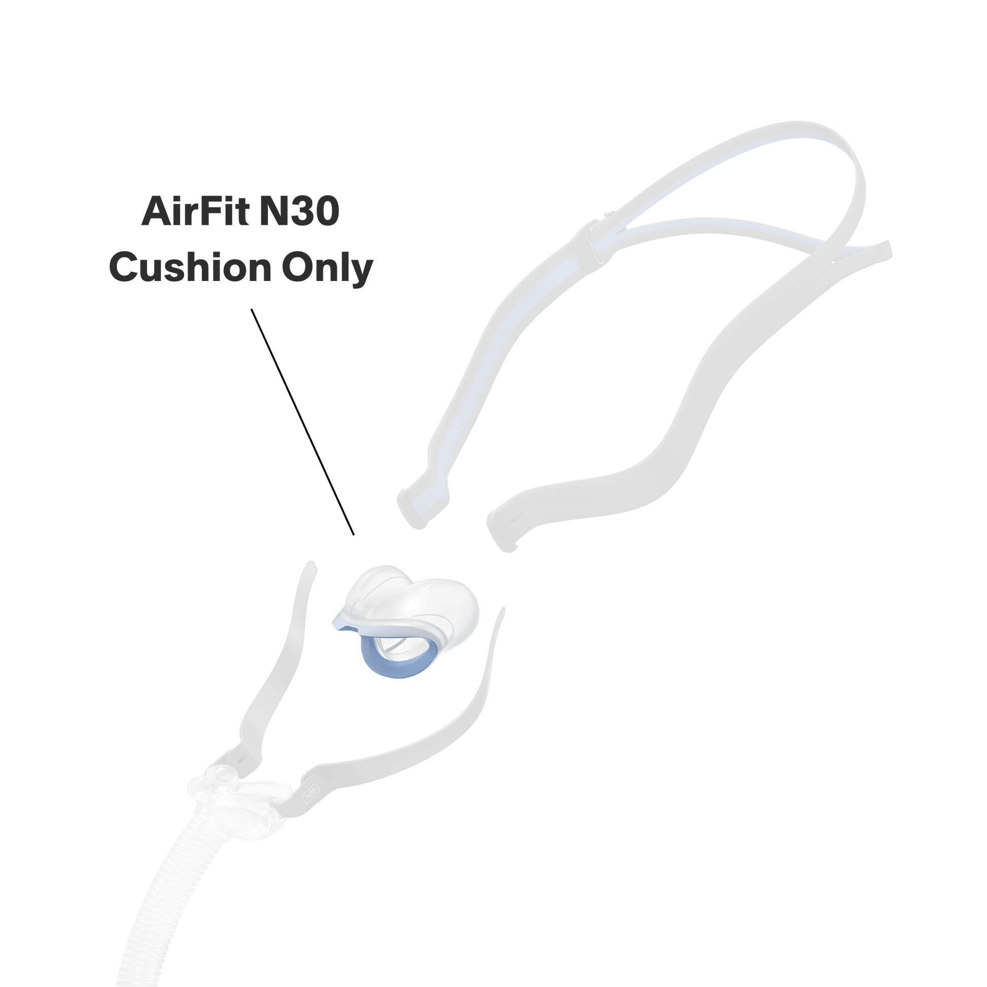 this purchase only includes a replacement nasal cradle cushion for your airfit n30 in your selected size