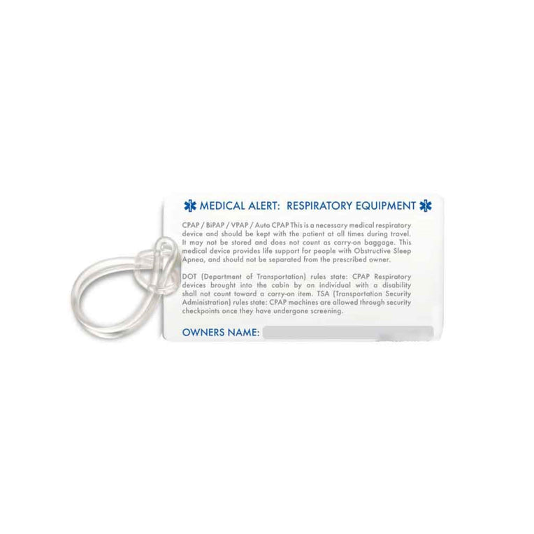 CPAP.com Medical Identification Luggage Tag for CPAP Equipment - cpap.com