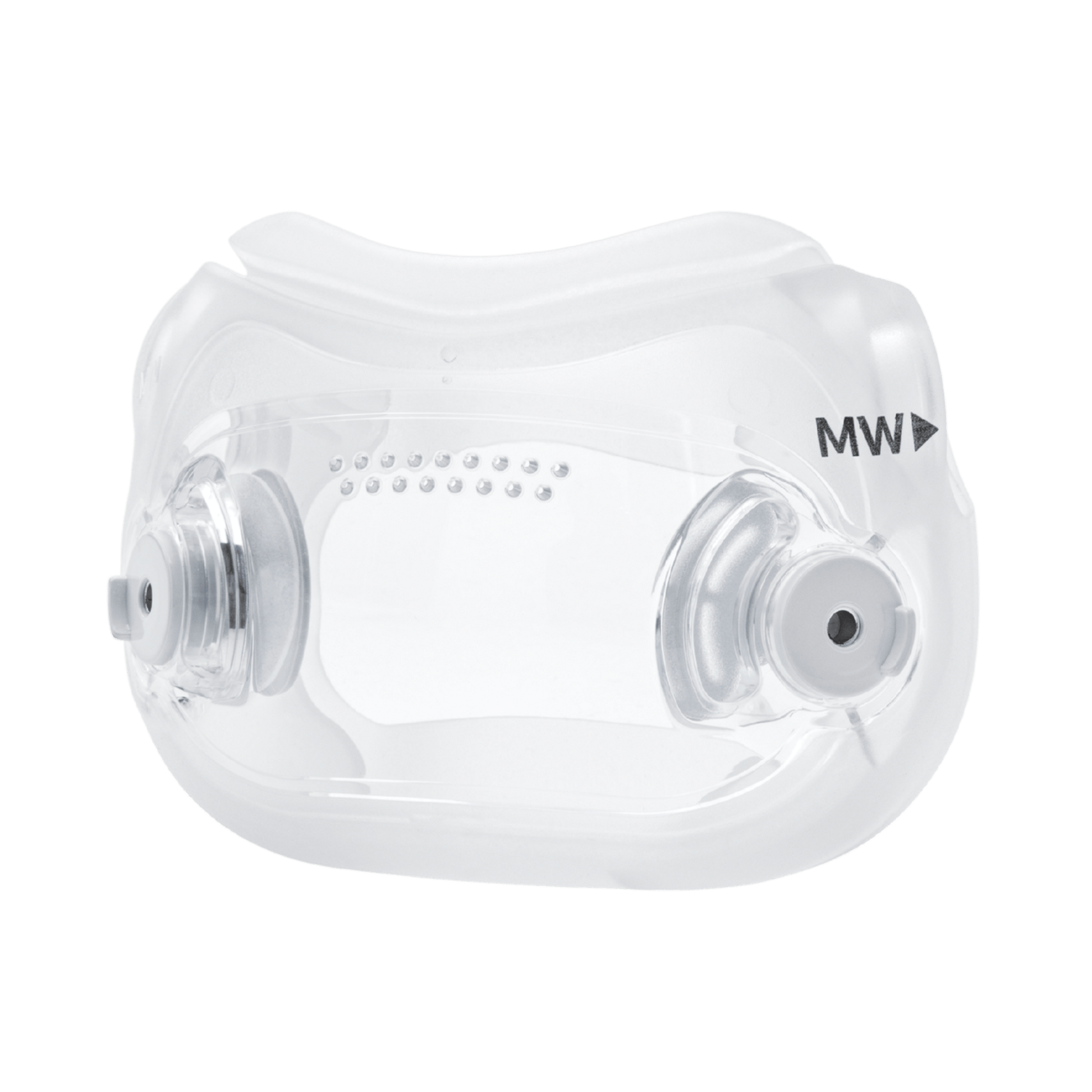 medium-wide dreamwear full face cushion front quarter view