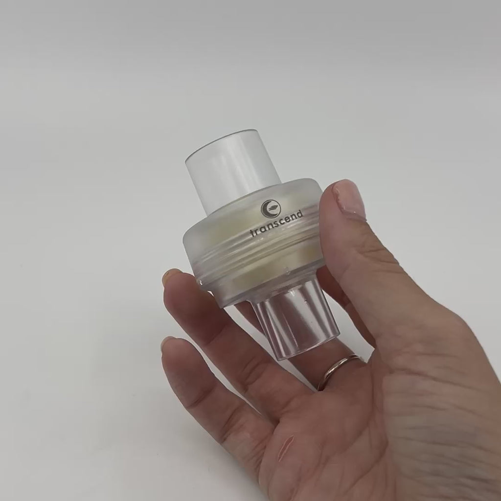 short demo video showing how the transcend airmist hme waterless humidifier housing comes apart and reassembles.