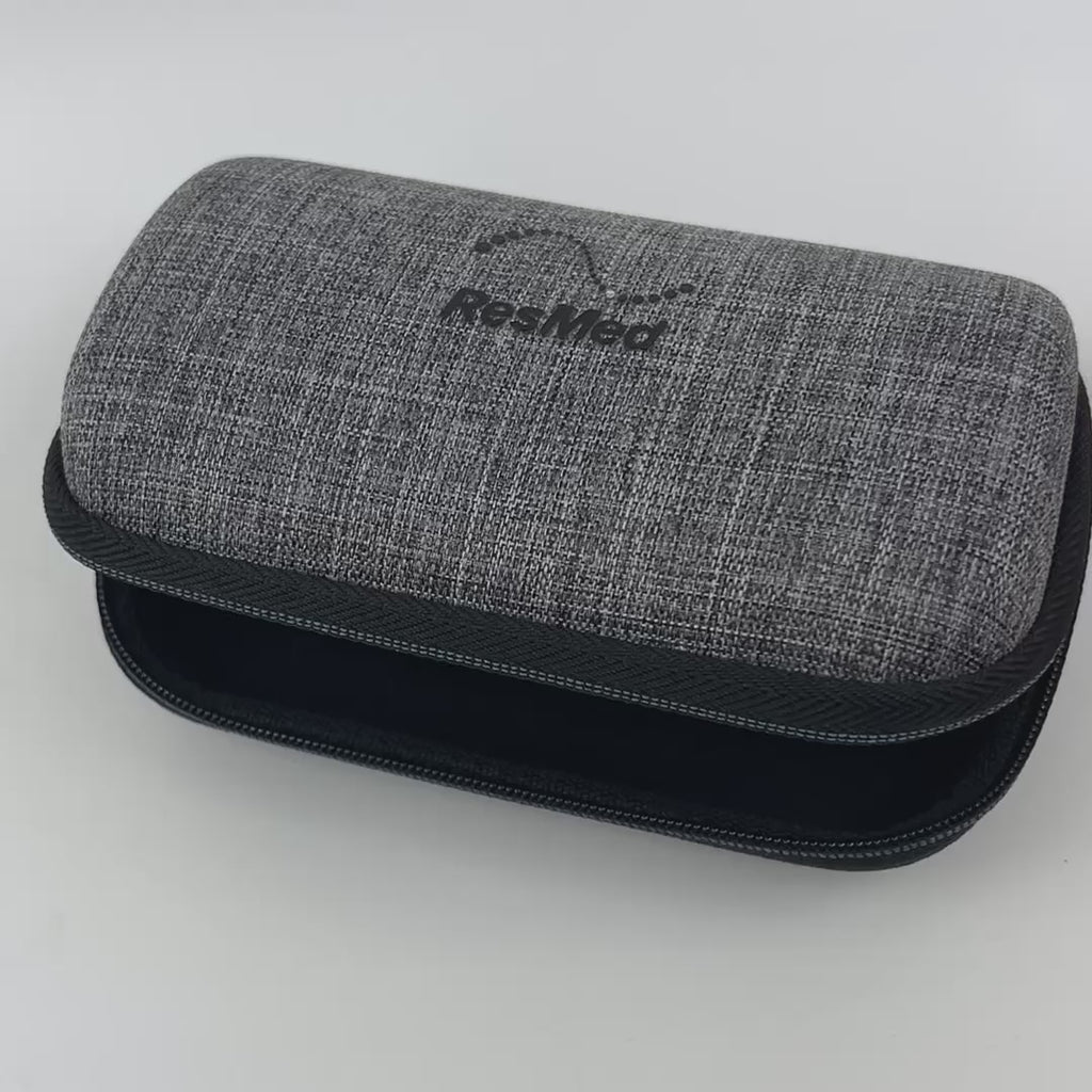 A short video showing the airmini fitting snugly into the hardshell travel case