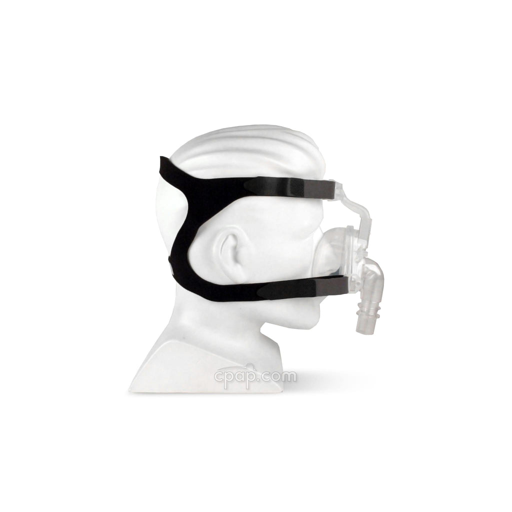 Sylent Nasal CPAP Mask with Headgear - Side on Mannequin