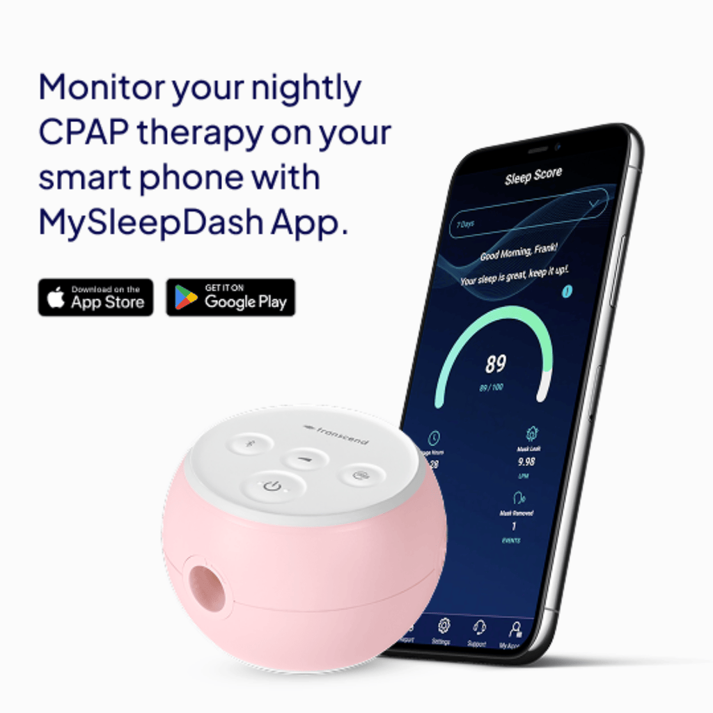 Pink Cpap Machine Transcend Micro 510 Travel CPAP Machine – cpap.com