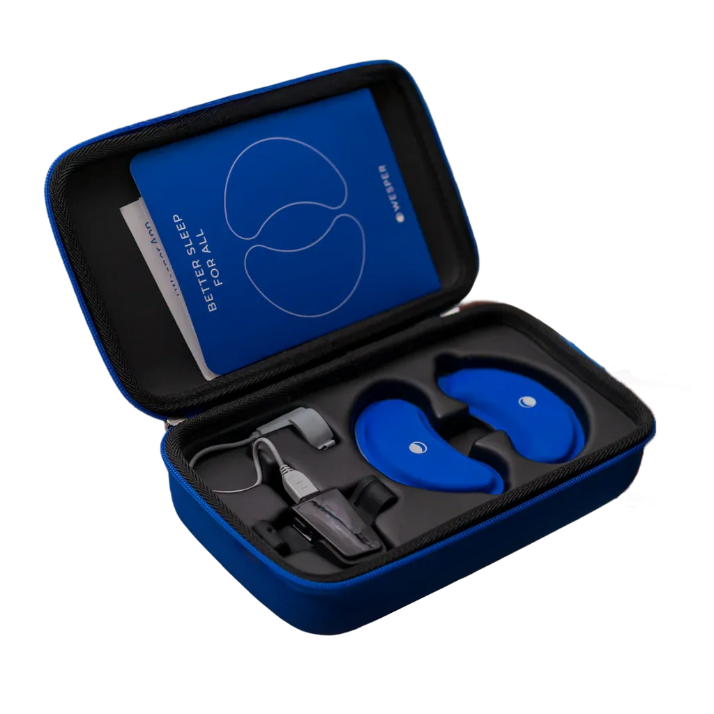 Wesper home sleep test kit in included carrying case